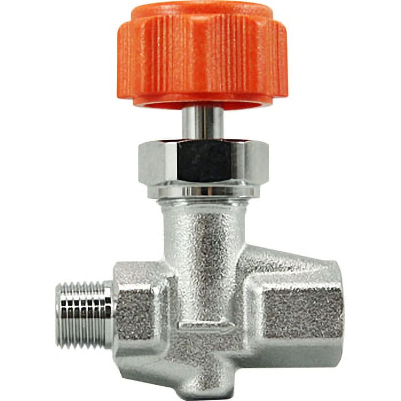 651-932-3 ニードルバルブ カクダイ 黄銅 ストレート Rc×R接続 呼び径