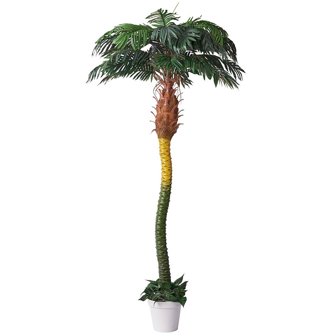 8724-902 デラックスパームツリー H210cm 人工樹木 フェイクグリーン インテリアグリーン 1台 ストア・エキスプレス 【通販モノタロウ】