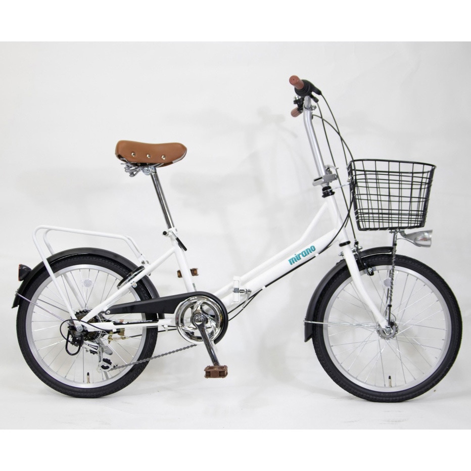 20型 折りたたみ自転車 6段変速 オートLED付き