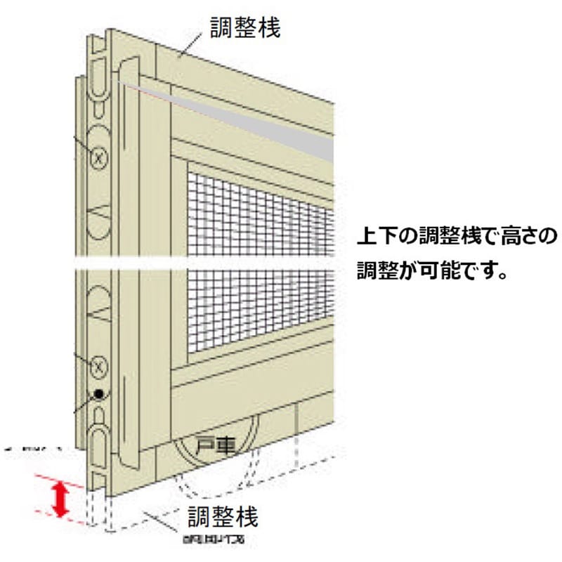 XSGW45120 フリーサイズ網戸(枠ホワイト/網グレー)4枚建て窓用 LIXIL(トステム) 1セット(2枚) XSGW45120 -  【通販モノタロウ】