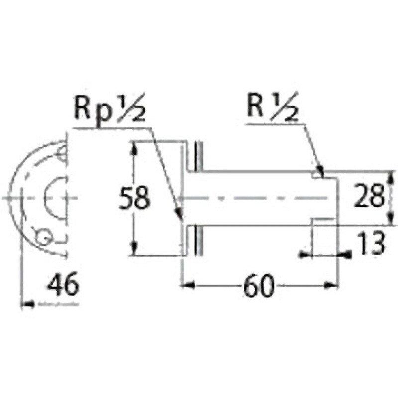6452 ユニット取出し金具 カクダイ 長さ60mm - 【通販モノタロウ】