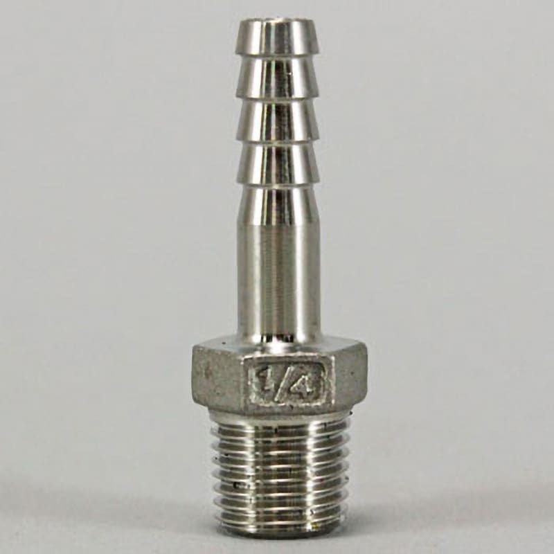 6489-1/4×8 ステンレスホースニップル カクダイ 呼び1/4 【通販