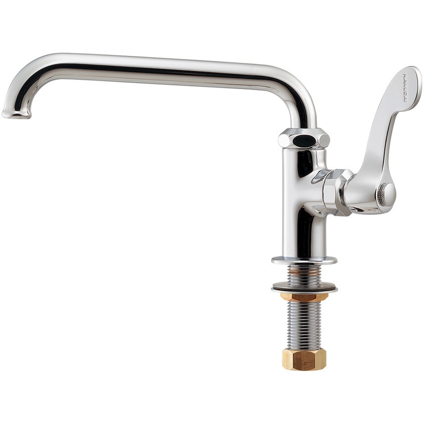 700-745-13QR 厨房用立形自在水栓 カクダイ 横形 レバーハンドル 呼び