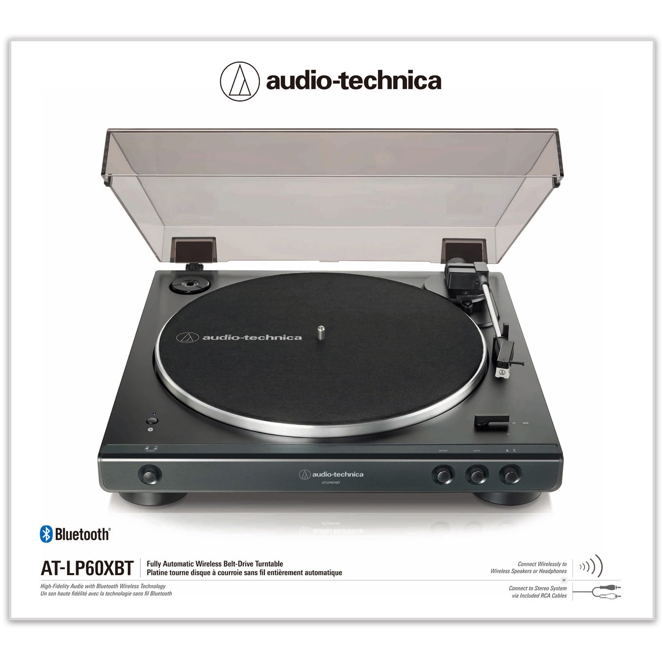 audio-technica AT-LP60XBT ターンテーブル AT-LP60XBT GBK｜アナログ：レコードプレーヤー｜オーディオテクニカ