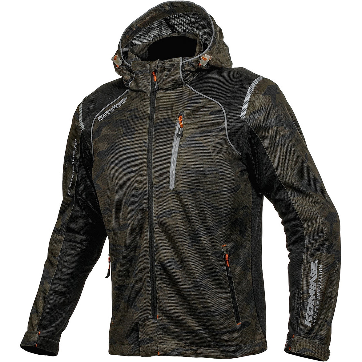 コミネ JK-135 プロテクトフルメッシュパーカ（カモ/ブラック） サイズ WM KOMINE 07-135/CM/BK/WM JK-135 Protect Full MESH-Parka コミネ 色Camo/Black