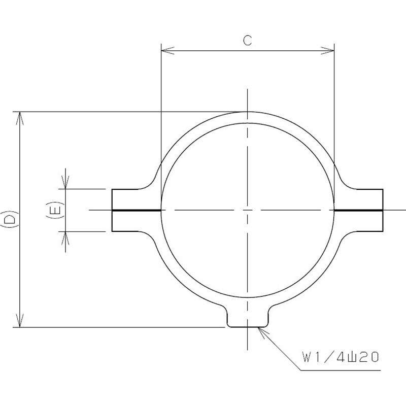 2211-27.2 洗浄管固定金具 止め金具 1個 カクダイ 【通販モノタロウ】