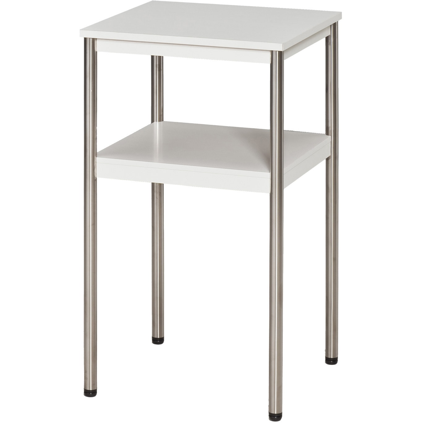 TL-S40W 電話台(ステンレスクラッドパイプ丸脚) 1台 ナカキン 【通販モノタロウ】