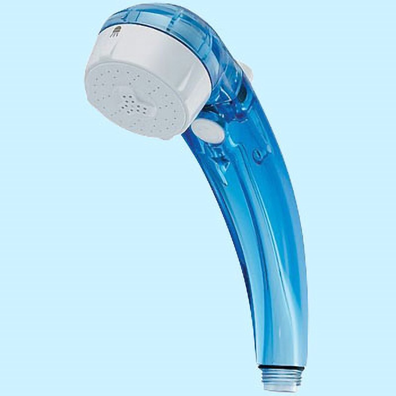 356-720-CB 低水圧用マッサージストップシャワ カクダイ クリアブルー色   356-720-CB