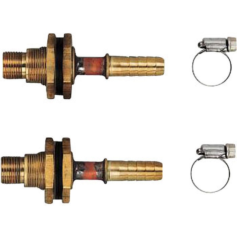 415-803 ユニットバス貫通金具(ペアホース用) 15Aペアホース(差込)シリーズ カクダイ 1袋(2セット) 415-803
