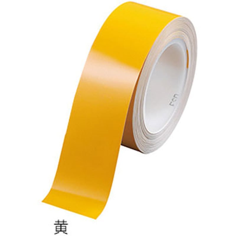 アズピュアESD 光沢PETラインテープ アズピュア(アズワン) 黄色 テープ