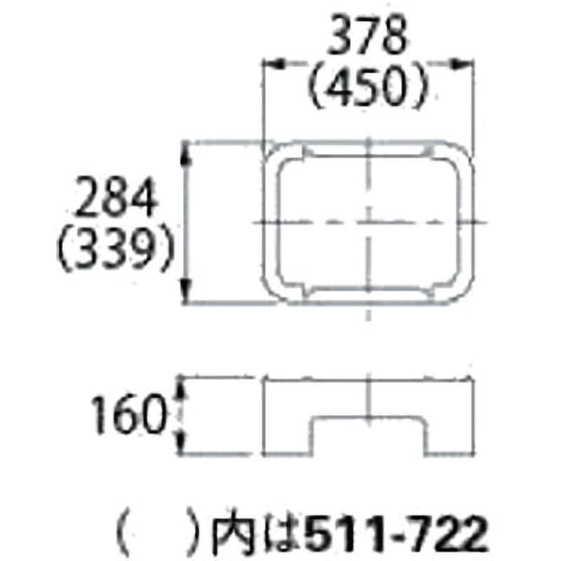 511-722 水栓柱パン用台座 1個 カクダイ 【通販モノタロウ】