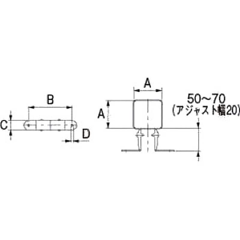 625-612 水栓柱用サドルバンド 1個 カクダイ 【通販モノタロウ】