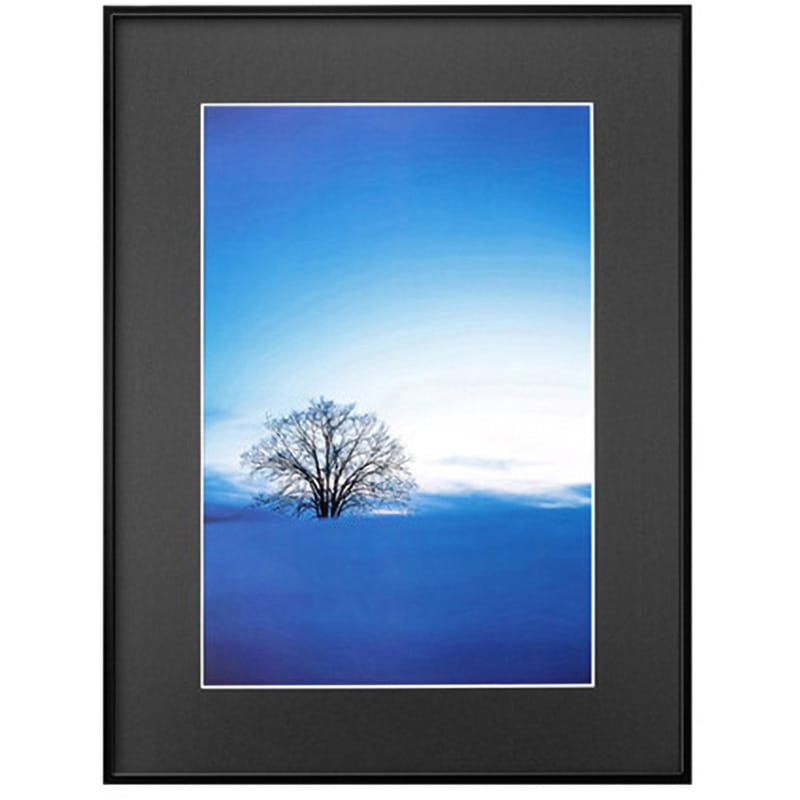 【オフィス用フォトフレーム】霧山の写真（A3判。オリジナルフォト。ハクバ製） 木製フォトフレーム 写真用「ピクスリアプラス」A3／B4サイズ - ハクバ