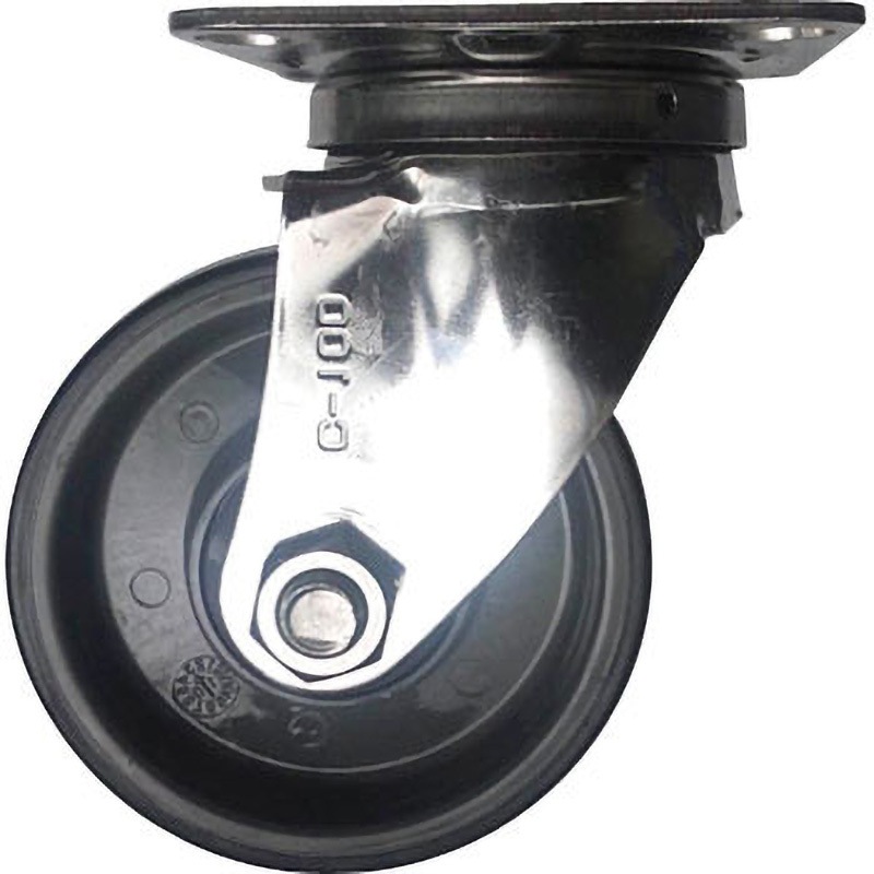 SU-STC-100GNU SU-STC 自在車(樹脂ホイール・ウレタン巻車輪) ナンシン ステンレス仕上 許容荷重120daN 車輪径100mm取付高130mm 4,858円