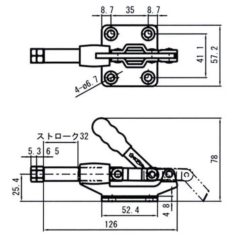 横押し型トグルクランプ スーパーツール 【通販モノタロウ】