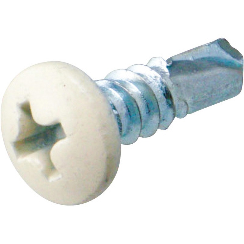 694135I ダンバ ナベカラー頭部着色 若井産業 鉄製 なべ アイボリー色  1箱(1000本) 694135I