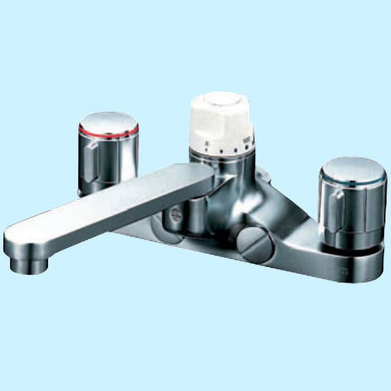 浴室水栓 シャワー KVK 定量止水付2ハンドル混合水栓