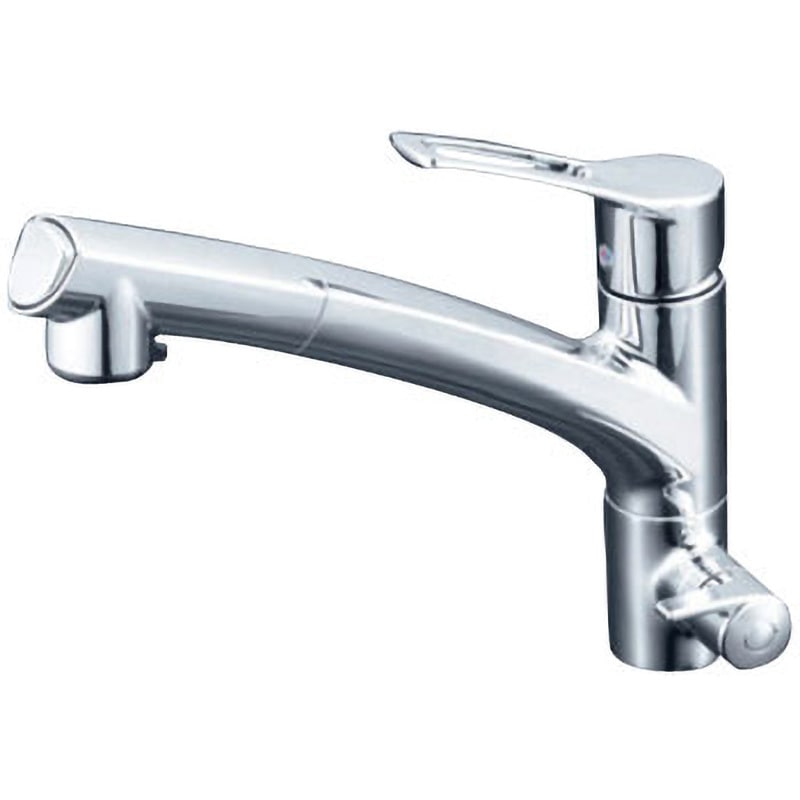 KM5061NSC 浄水器付シングルレバー式シャワー付混合栓 KM5061シリーズ KVK キッチン用 逆止弁