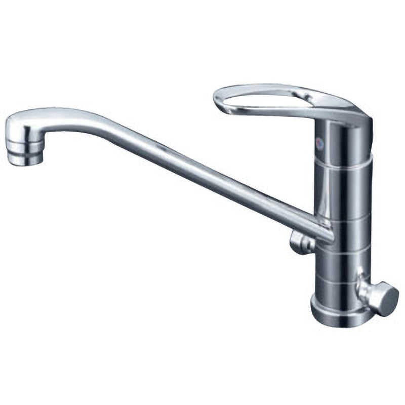 KVK KM5041TU 流し台用シングルレバー式混合栓 （回転分岐止水栓付） 流し台用シングルレバー式混合栓(回転分岐孔付) KM5041シリーズ KVK