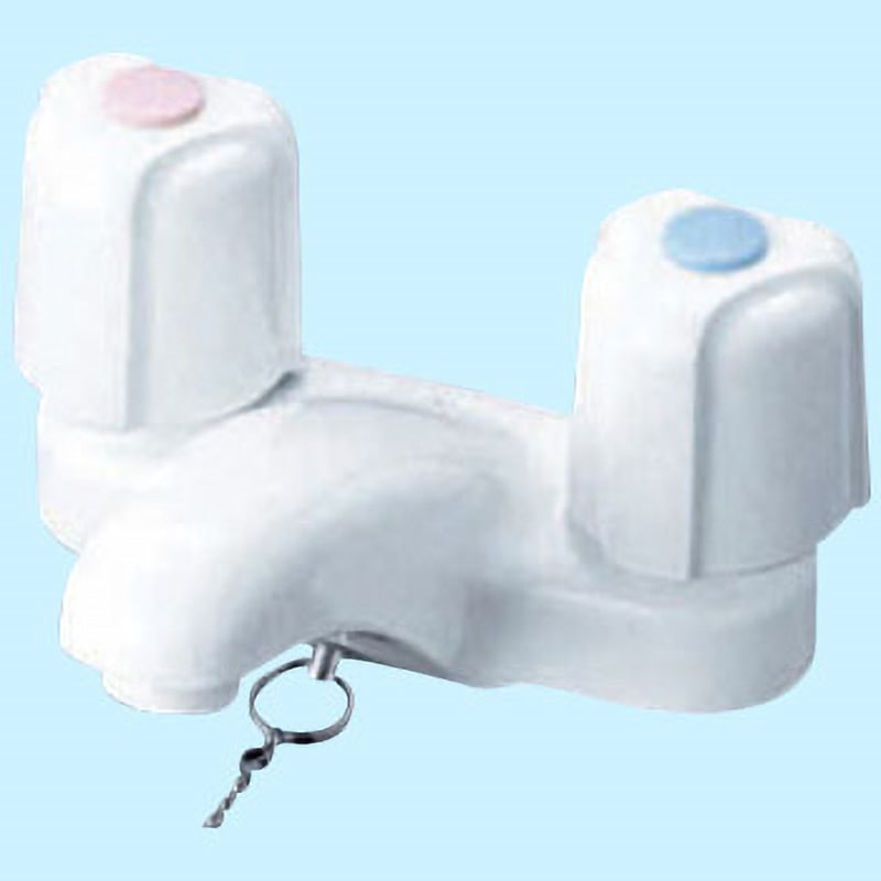 KM66 洗面用2ハンドル混合栓 KM66 1個 KVK 【通販モノタロウ】