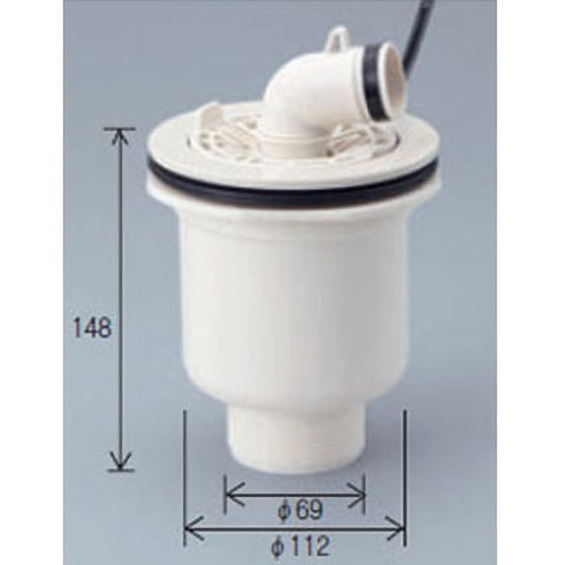 ZVR32N 縦引排水トラップ 1個 KVK 【通販モノタロウ】