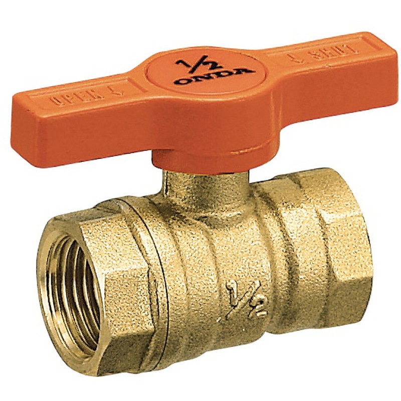 F2-T50 F2型黄銅ボールバルブ  スタンダードボア コンパクトタイプ Tハンドル オンダ製作所 呼び径(B)Rc2  F2-T50