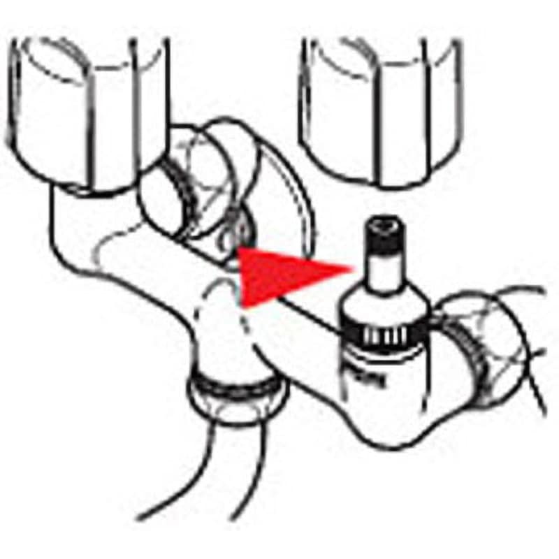 PZK75JK-13MN ビス止スピンドルセット(メッキなし) KVK 呼び径13(1/2