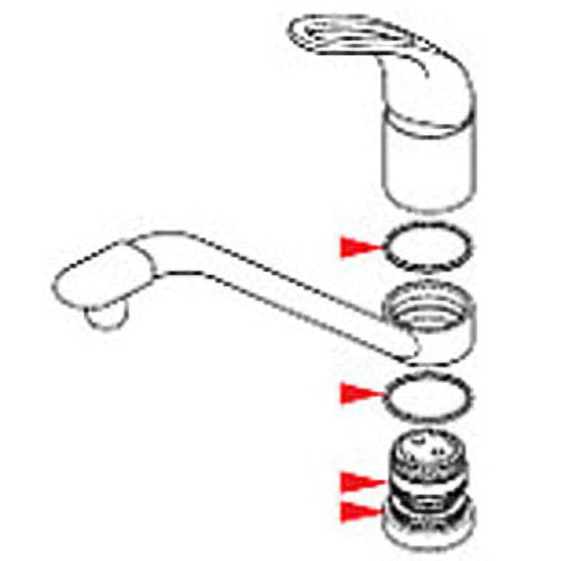 PZ213JNPK Xパッキンセット KVK 内径33.5mm外径40.5mm PZ213JNPK