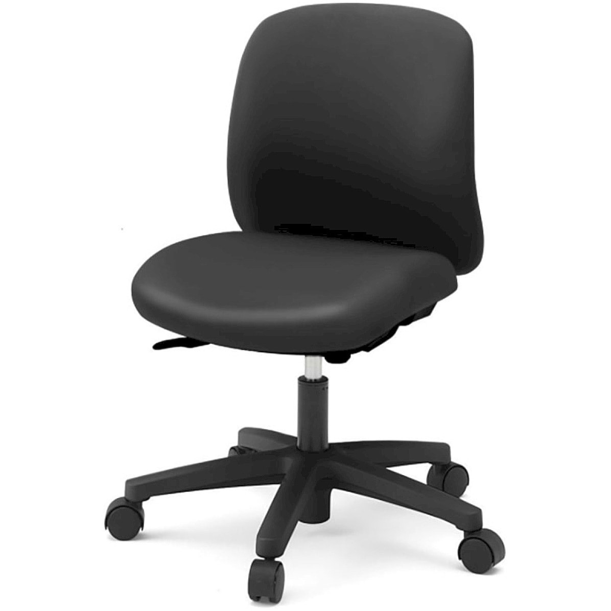 KT-170DL-W9T1 イトーキ ボニートチェア ビニールレザー張り 背裏 樹脂タイプ 肘なし ベースカラー ホワイト ナイロンキャスター＜配送時組立サービス付＞ 1台 イトーキ 【通販モノタロウ】