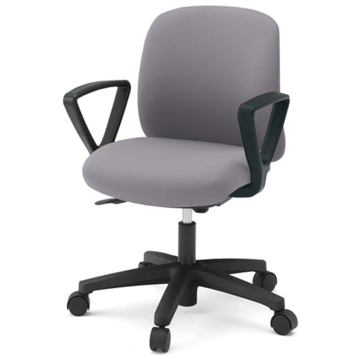 KT-186PV-T1W6 イトーキ ボニートチェア 布地張り 背裏 張りぐるみタイプ 固定肘付 ベースカラー ブラック ナイロンキャスター＜配送時組立サービス付＞ 1台 イトーキ 【通販モノタロウ】