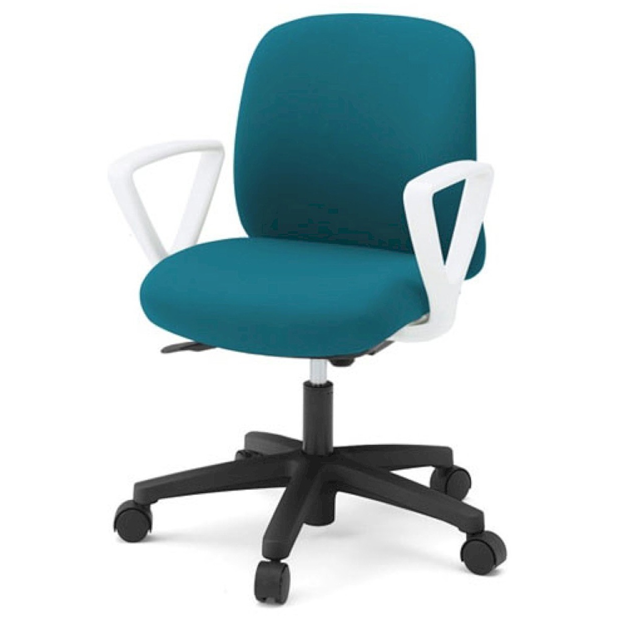 KT-176PV-W9A3 イトーキ ボニートチェア 布地張り 背裏 樹脂タイプ 固定肘付 ベースカラー ホワイト ナイロンキャスター＜配送時組立サービス付＞ 1台 イトーキ 【通販モノタロウ】