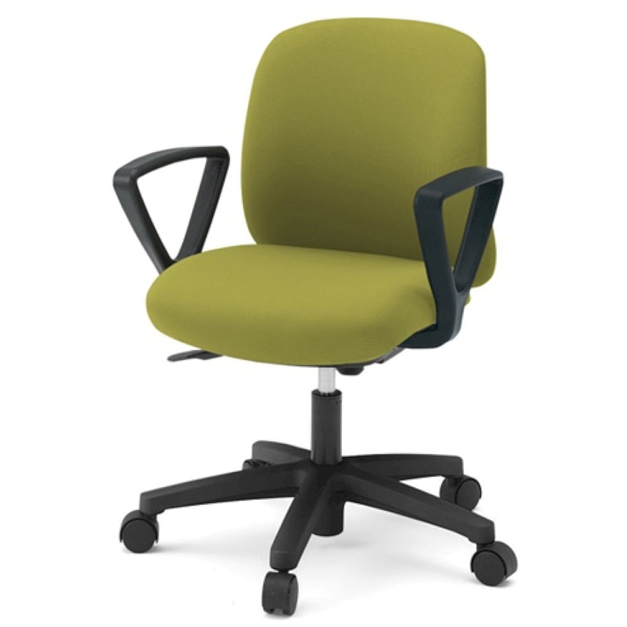 KT-176PV-T1Q6 イトーキ ボニートチェア 布地張り 背裏 樹脂タイプ 固定肘付 ベースカラー ブラック ナイロンキャスター＜配送時組立サービス付＞ 1台 イトーキ 【通販モノタロウ】