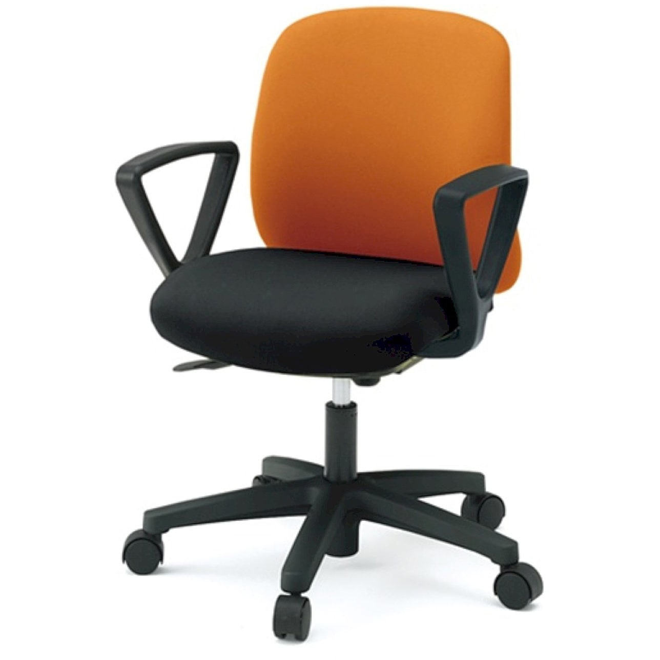 KT-176PV-T1T1D3 イトーキ ボニートチェア 布地張り(背座コンビ張り)背裏 樹脂タイプ 固定肘付 ベースカラー ブラック ナイロンキャスター＜配送時組立サービス付＞ 1台 イトーキ 【通販モノタロウ】