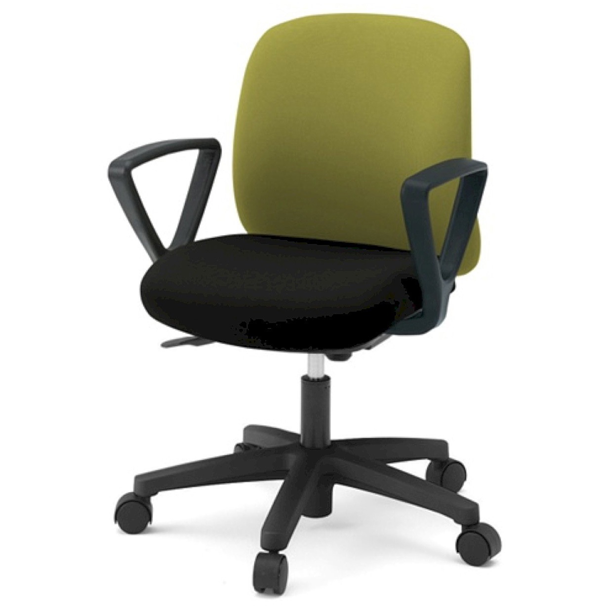 KT-176PV-T1T1Q6 イトーキ ボニートチェア 布地張り(背座コンビ張り)背裏 樹脂タイプ 固定肘付 ベースカラー ブラック ナイロンキャスター＜配送時組立サービス付＞ 1台 イトーキ 【通販モノタロウ】