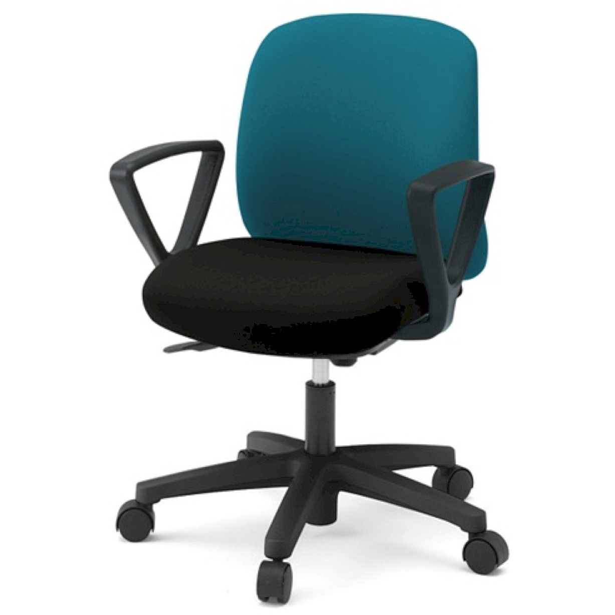 KT-176PV-T1T1A3 イトーキ ボニートチェア 布地張り(背座コンビ張り)背裏 樹脂タイプ 固定肘付 ベースカラー ブラック ナイロンキャスター＜配送時組立サービス付＞ 1台 イトーキ 【通販モノタロウ】