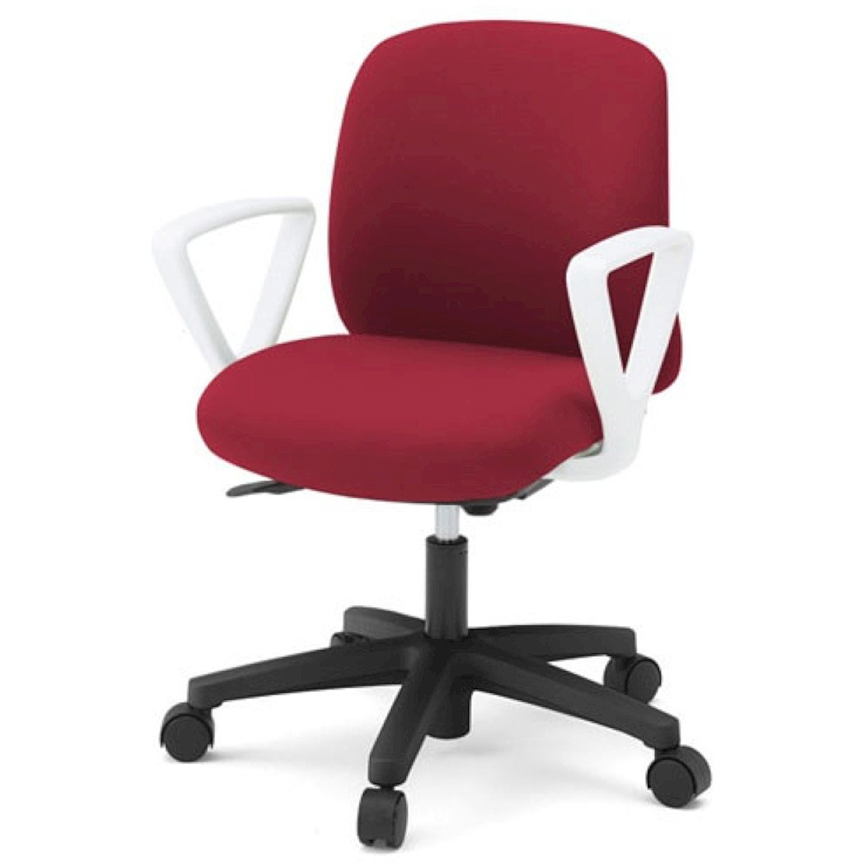 KT176PVM-W9M4 イトーキ ボニートチェア 布地張り 背裏 樹脂タイプ 固定肘付 ベースカラー ホワイト ウレタンキャスター＜配送時組立サービス付＞ 1台 イトーキ 【通販モノタロウ】