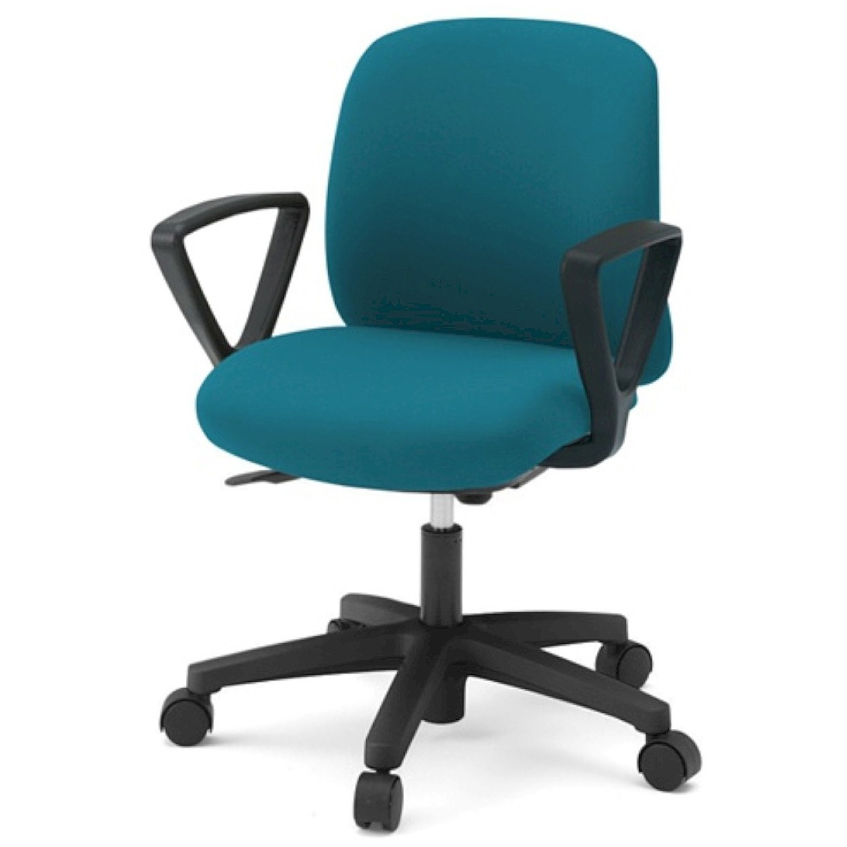 KT176PVM-T1A3 イトーキ ボニートチェア 布地張り 背裏 樹脂タイプ 固定肘付 ベースカラー ブラック ウレタンキャスター＜配送時組立サービス付＞ 1台 イトーキ 【通販モノタロウ】