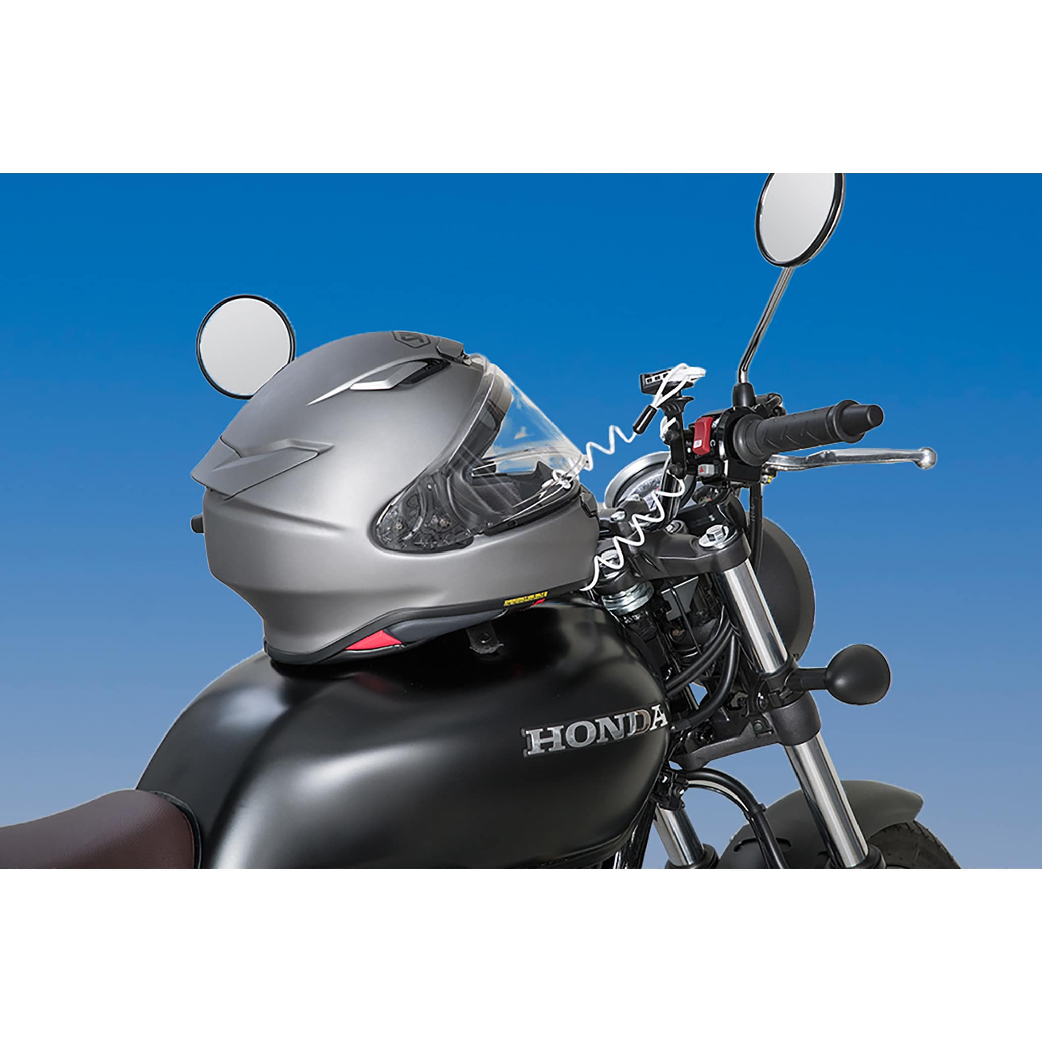 MF-4762 ヘルメット用ワイヤーロック コイル 1個 MOTO FIZZ MF-4762 ヘルメット用ワイヤーロック コイル 1個 MOTO FIZZ