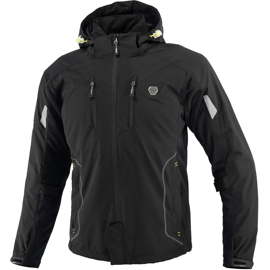 07-1123 JK-1123 プロテクトハーフメッシュパーカ ゲンリ コミネ ブラック色 サイズ3XL