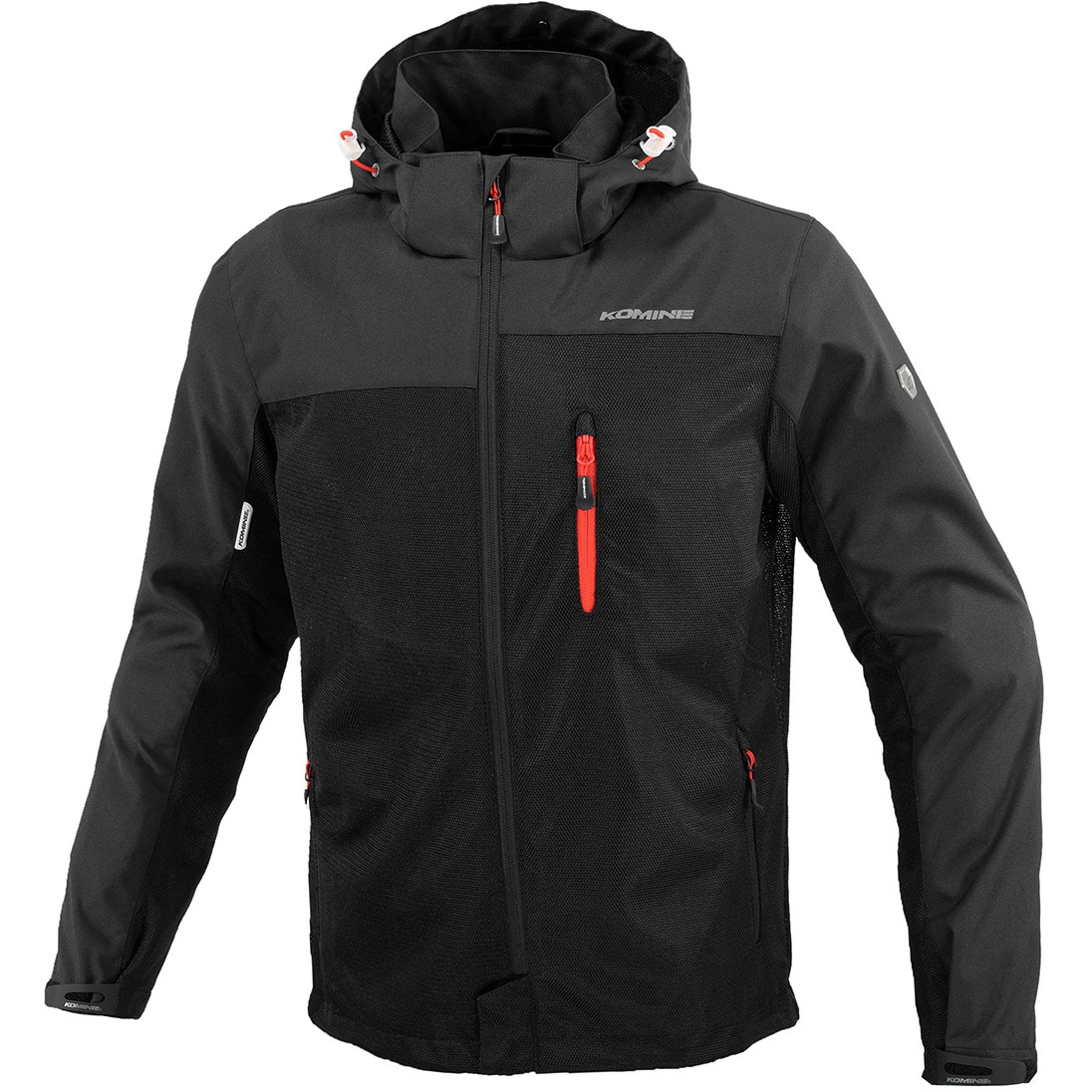 07-1143 JK-1143 プロテクトメッシュパーカーテン コミネ ブラック色 サイズWXL