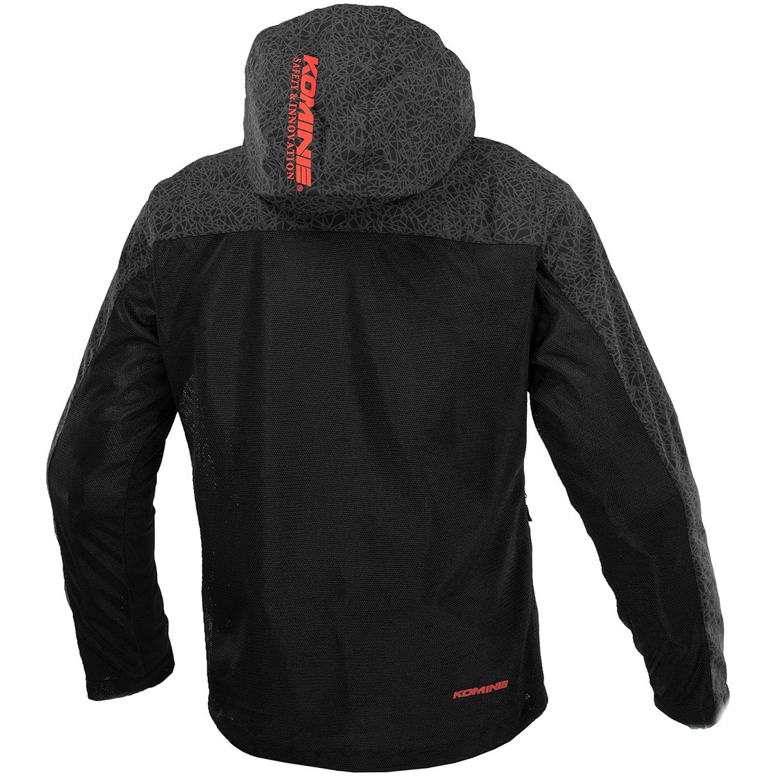 コミネ 2023春夏モデル JK-1143 プロテクトメッシュパーカｰテン（HR ブラック） サイズ S KOMINE 07-1143 JK-1143 プロテクトメッシュパーカーテン コミネ HR ブラック