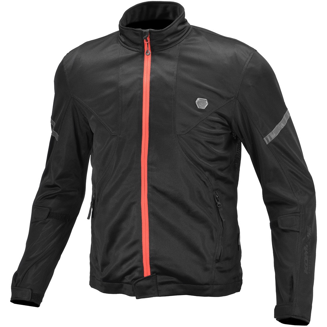 07-1623 JK-1623 プロテクトフルメッシュジャケット ネオ コミネ ブラック レッド色 サイズWM