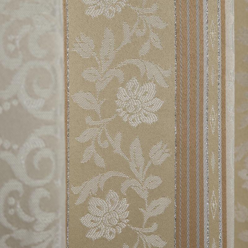 クリーム色 ドレープカーテン 2枚組 約117cm×190cm（丈×横幅