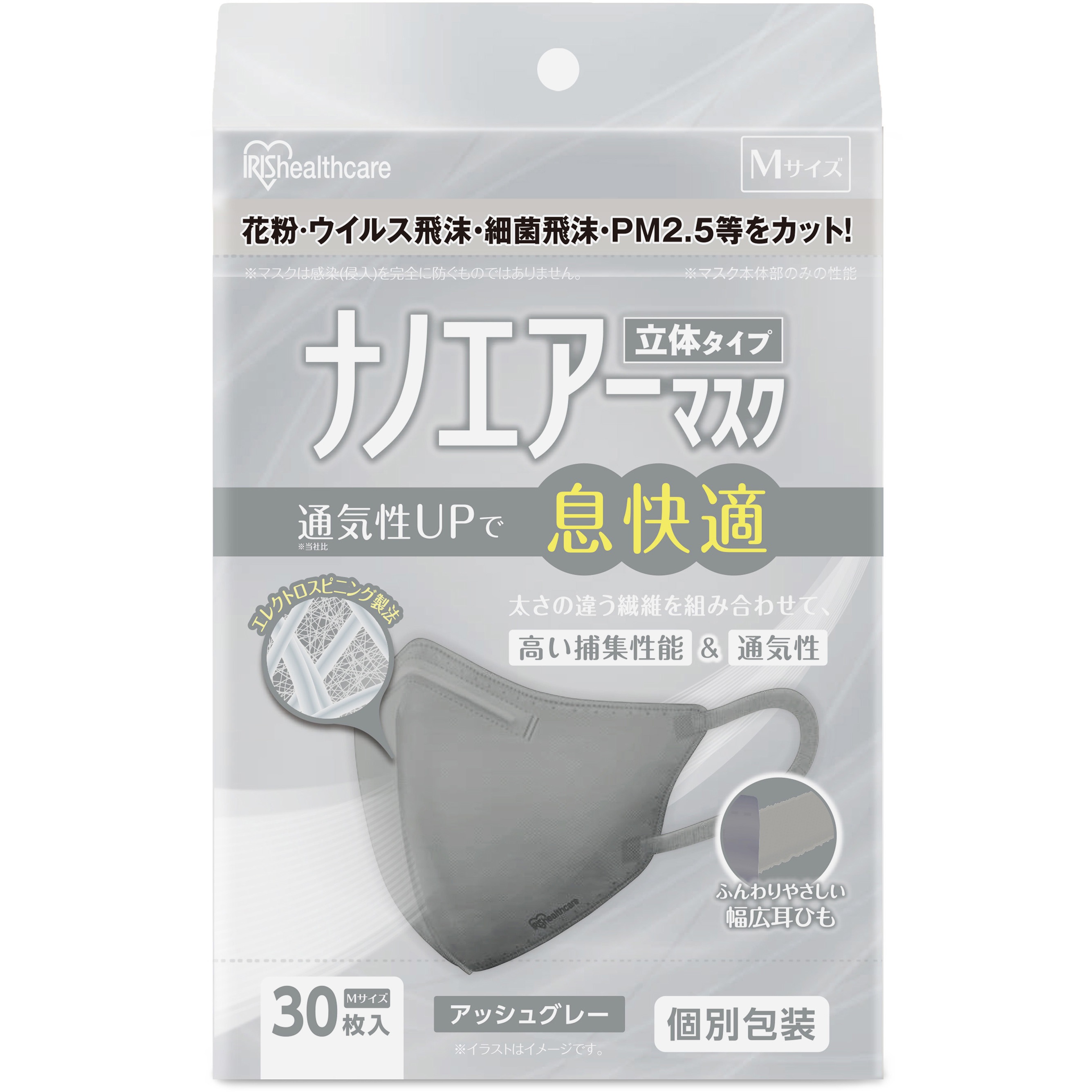RK-N30MAG ナノエアーマスク ふつう 30枚入 1個(30枚) アイリス
