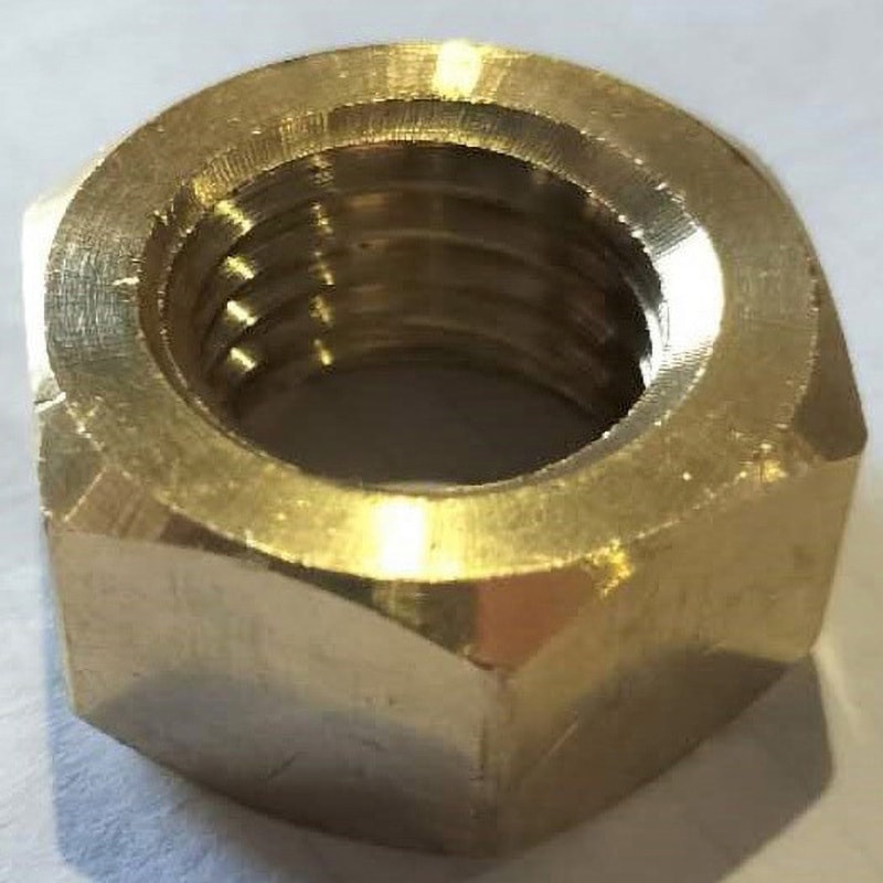 黄銅六角ナット(M20) 関西マリーン 生地 2種(両側面取り)/メートル並目規格 8,598円