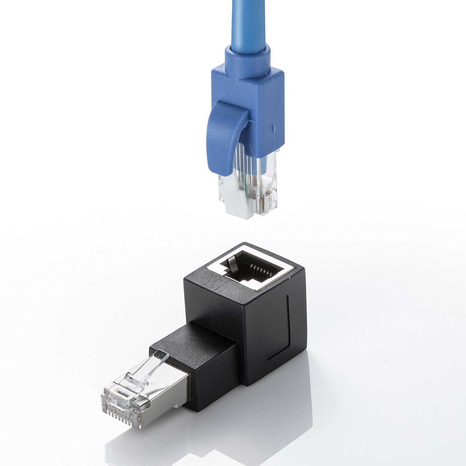 ADT-RJ6A-LU RJ-45変換アダプタ サンワサプライ RJ-45 上出し ADT-RJ6A