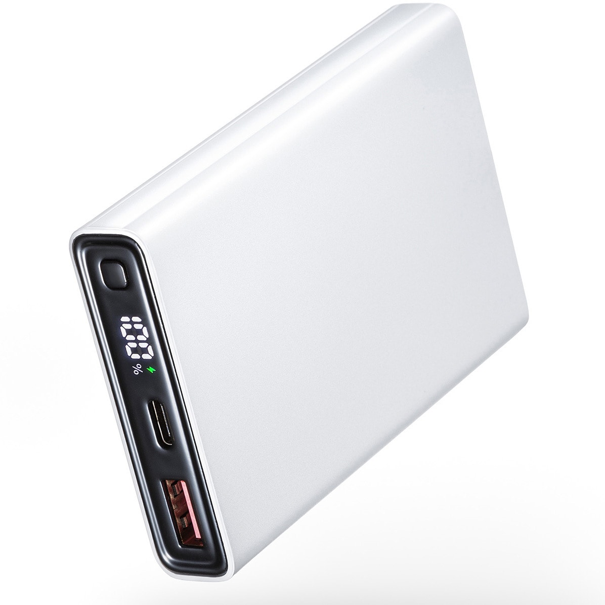 サンワサプライ モバイルバッテリー BTL-RDC27W 大容量10000mAh BTL-RDC27W【モバイルバッテリー（10000mAh・PD20W・ホワイト