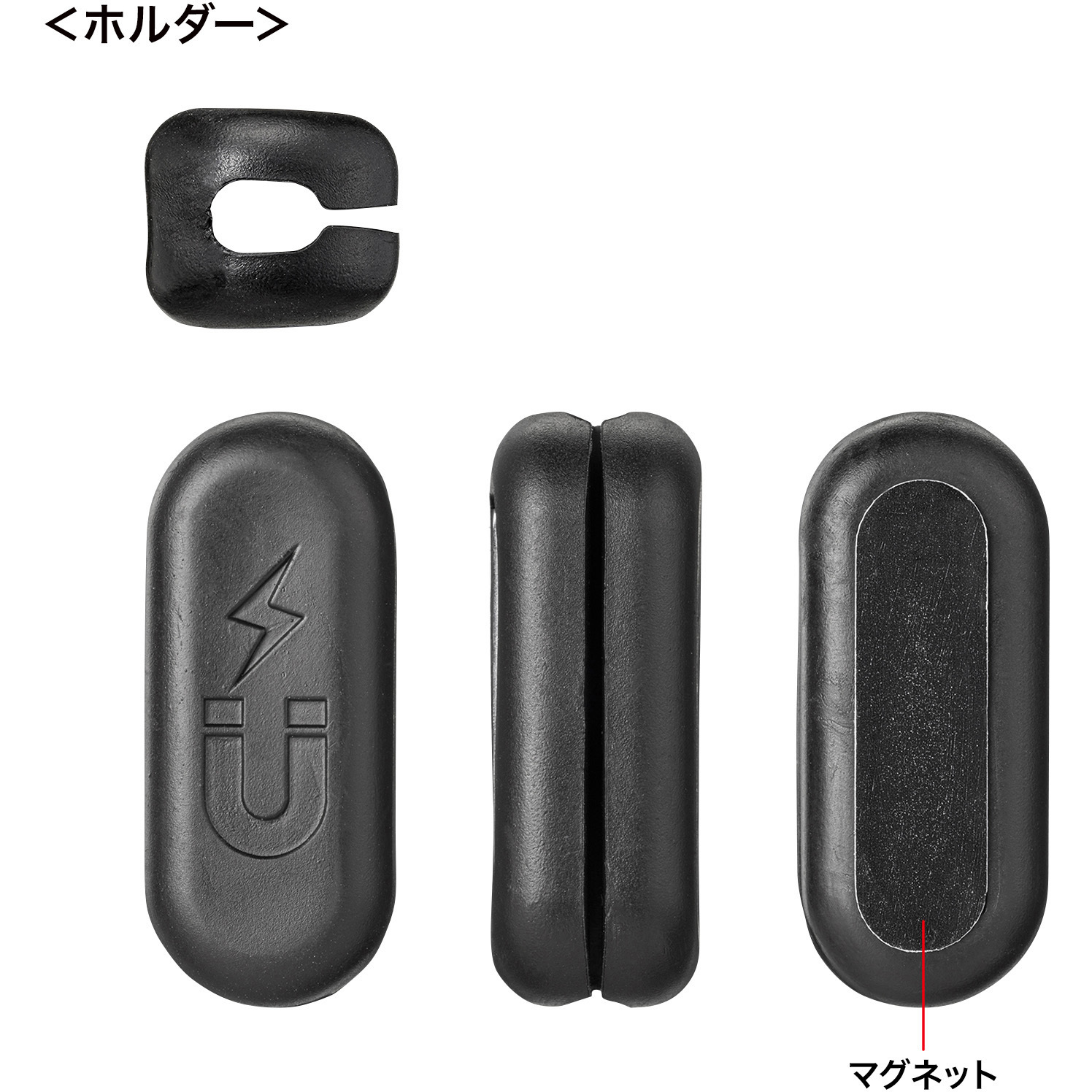 CA-515BK ケーブルホルダー サンワサプライ ブラック色 1個 CA-515BK