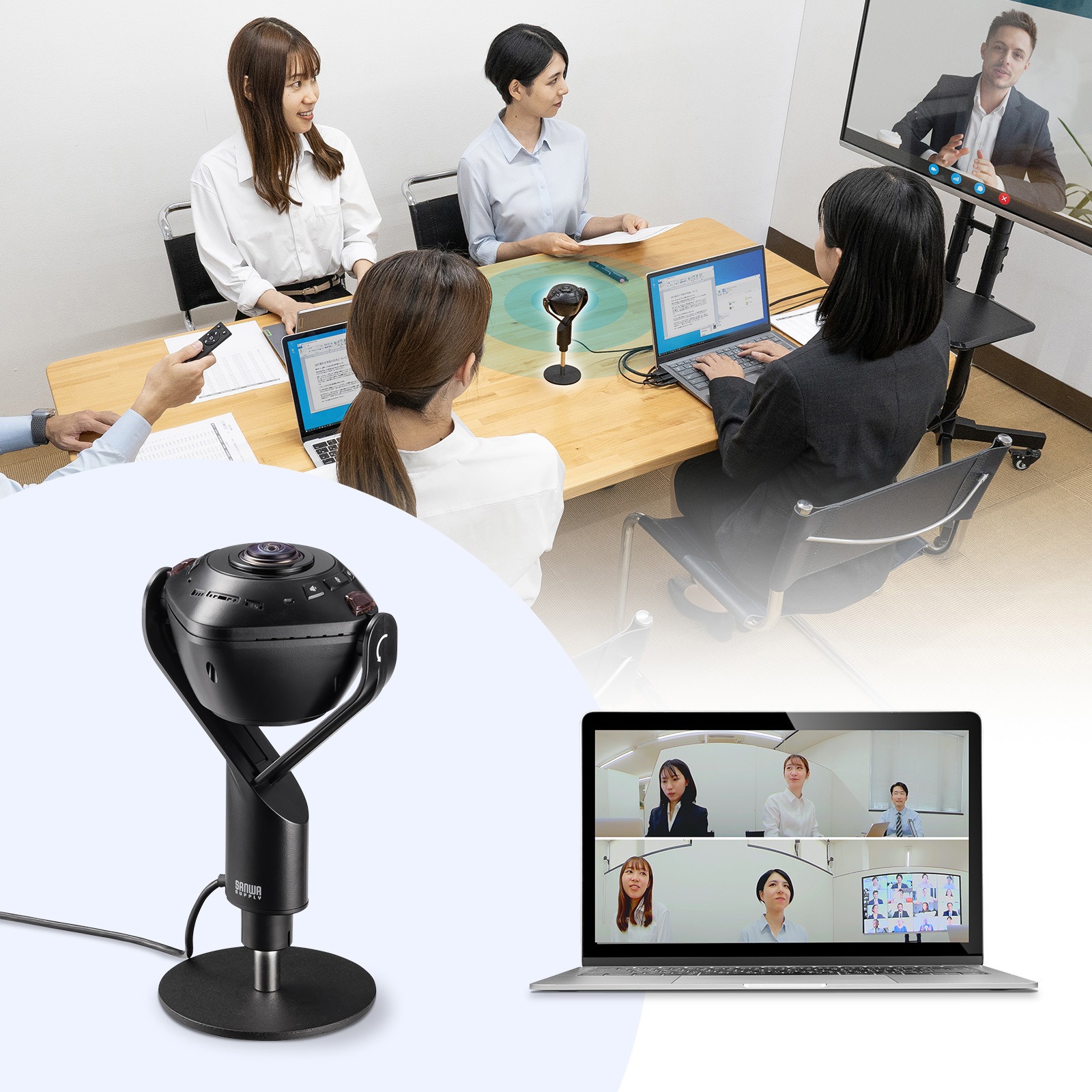 CMS-V71BK WEBカメラ サンワサプライ ケーブル長2m 固定