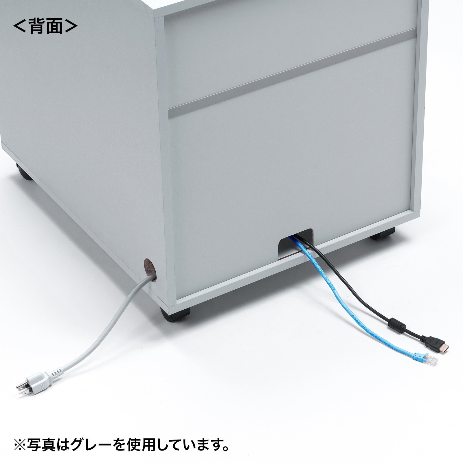 【cocopelliさま専用】机 CP-050GY 機器収納ボックス サンワサプライ キャスターあり 本体